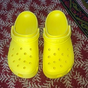 yellow crocs